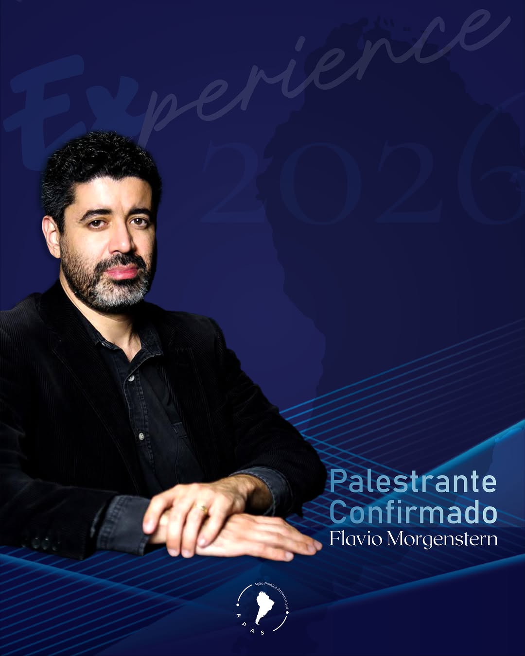 Retrato de Flavio Morgenstern, palestrante confirmado do APAS Experience 2026