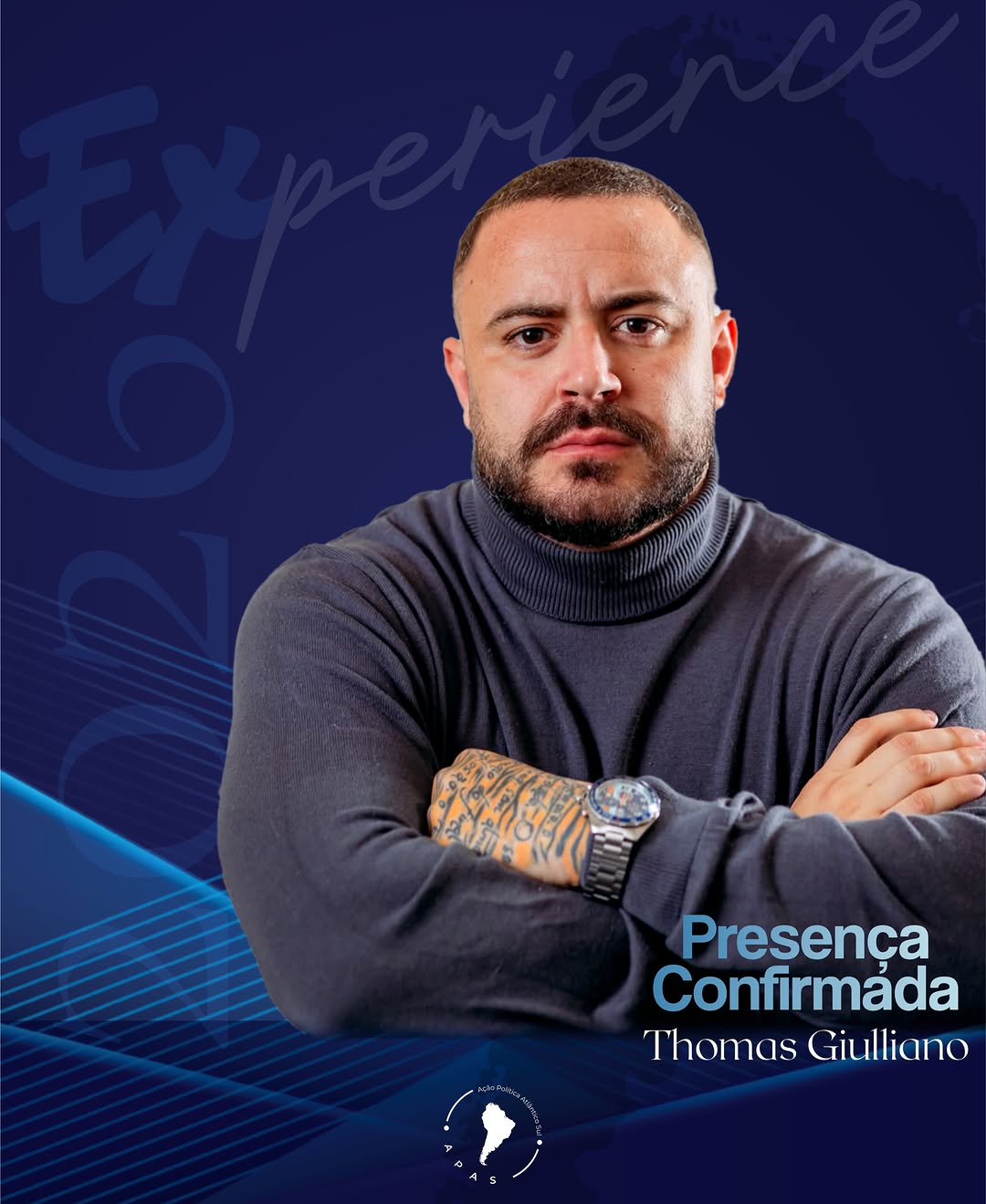 Retrato de Thomas Giulliano, palestrante confirmado do APAS Experience 2026